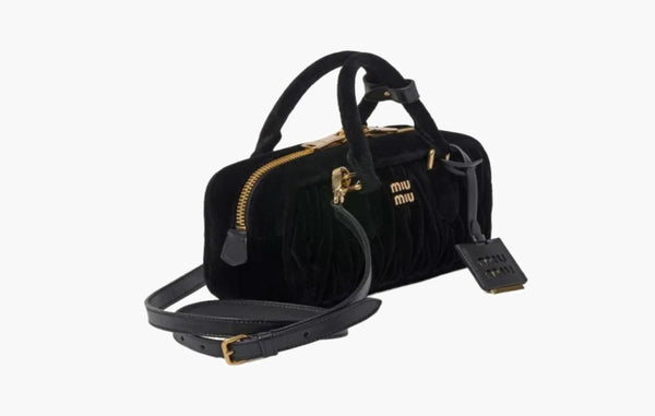 Miu Miu Arcadie Velluto Matelassé Bag Black | The Sortage