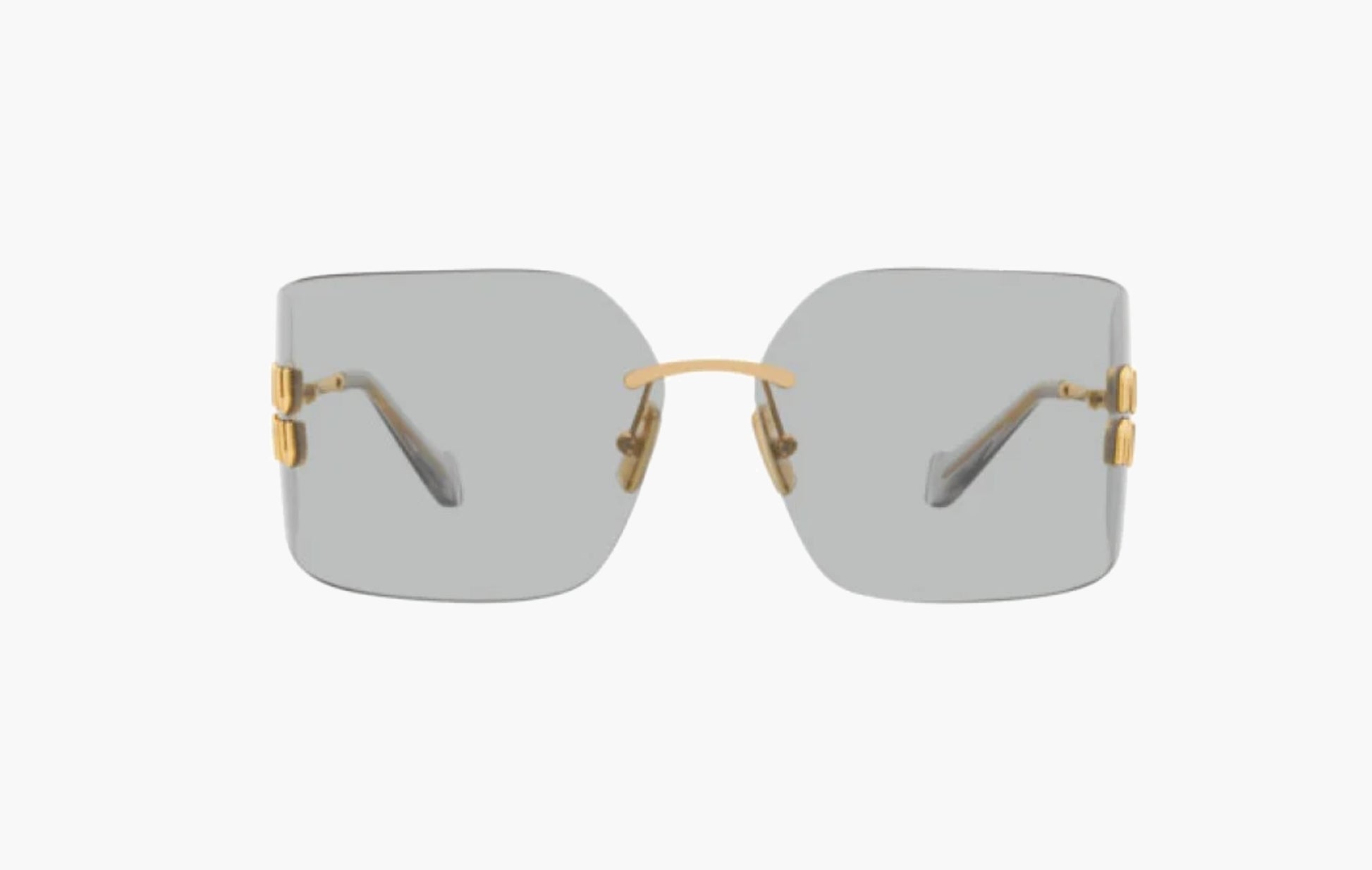 Miu Miu MU 54YS Sunglasses Gold Light Grey | The Sortage