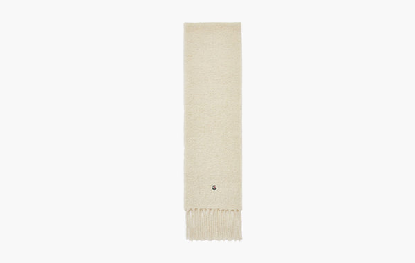 Moncler Alpaca Blend Scarf White | The Sortage