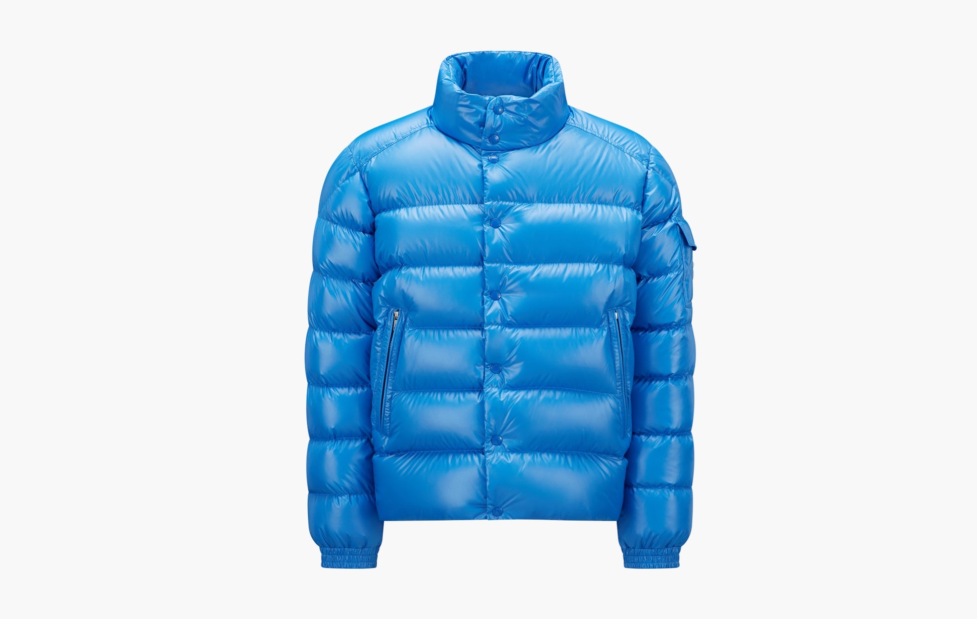 Moncler Lule Short Down Jacket Blue | Sortage.