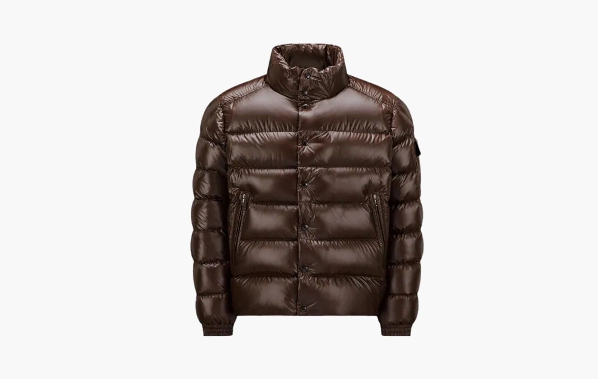 Moncler Lule Short Down Jacket Brown | Sortage.