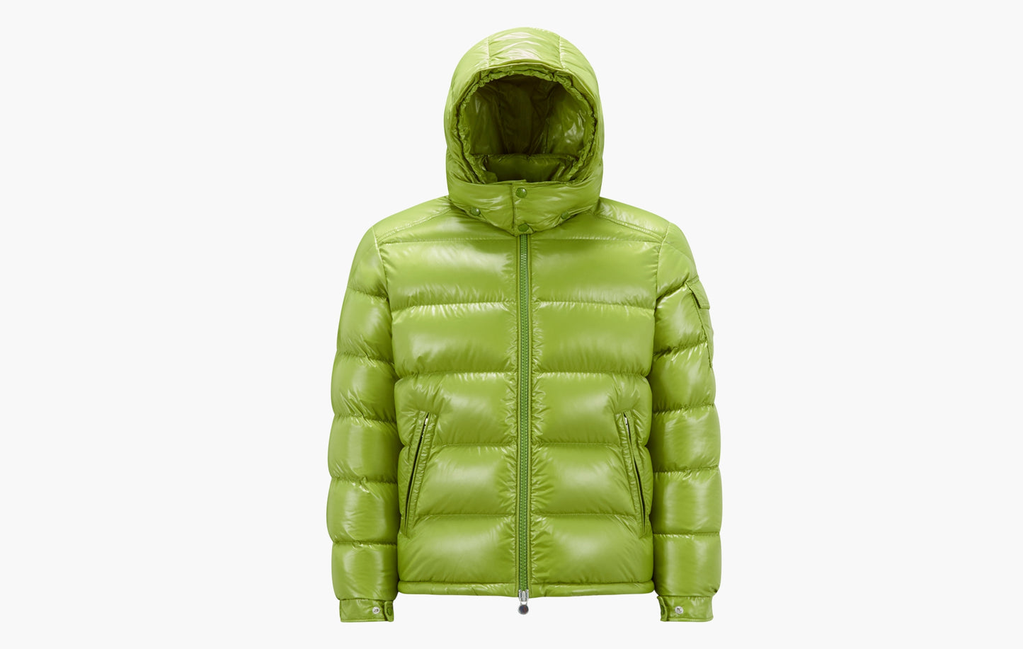 Moncler Maya Short Down Jacket Light Green | Sortage.