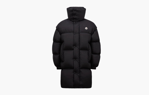 Moncler Verone Long Down Jacket Black | Sortage.