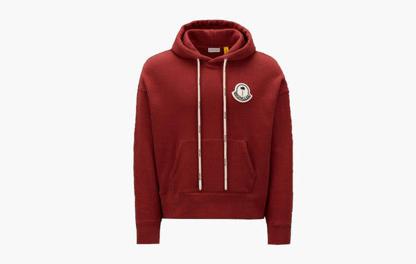 Moncler x Palm Angels Logo Hoodie Burgundy | The Sortage