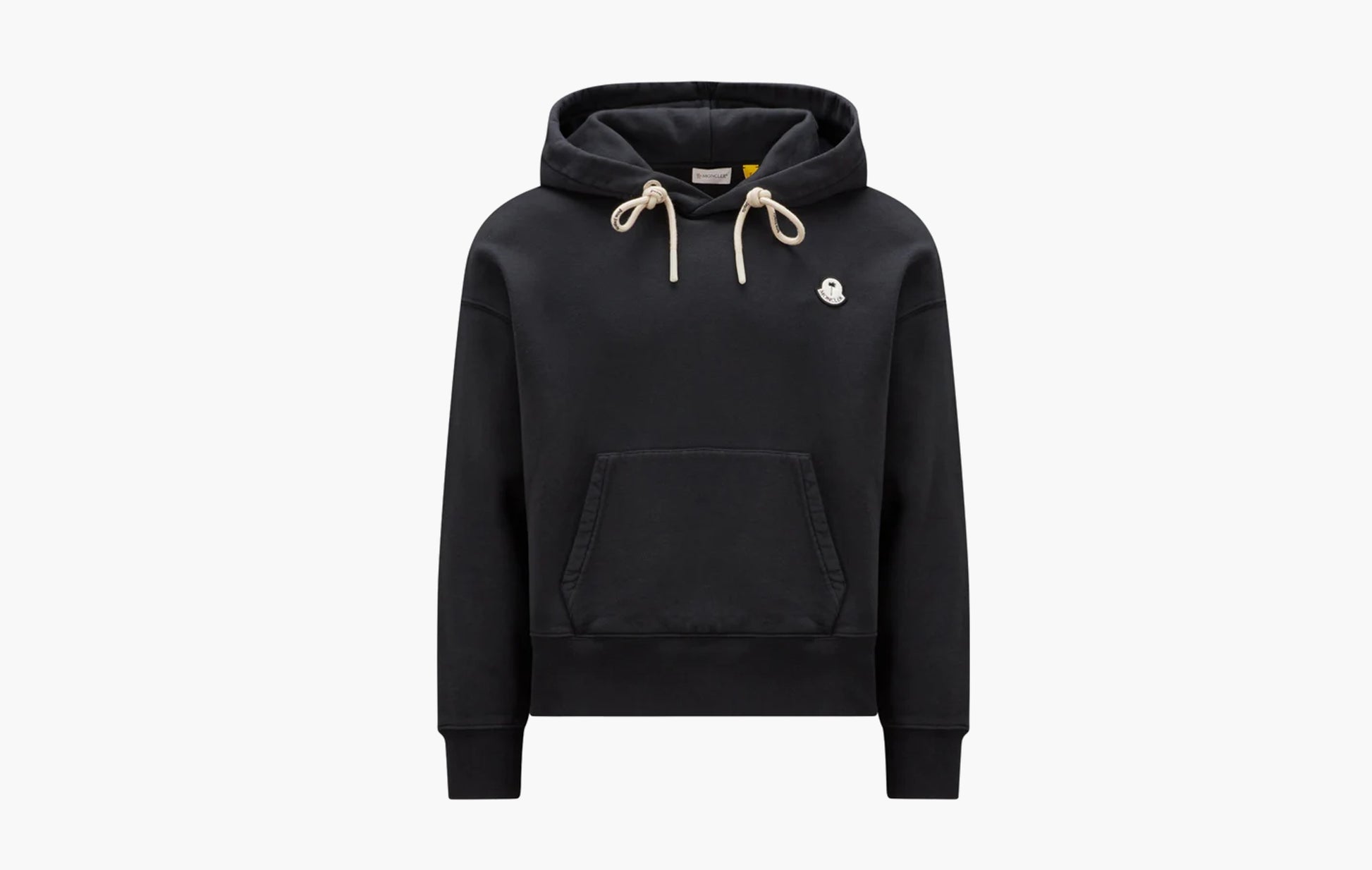 Moncler x Palm Angels Logo Patch Hoodie Black | The Sortage