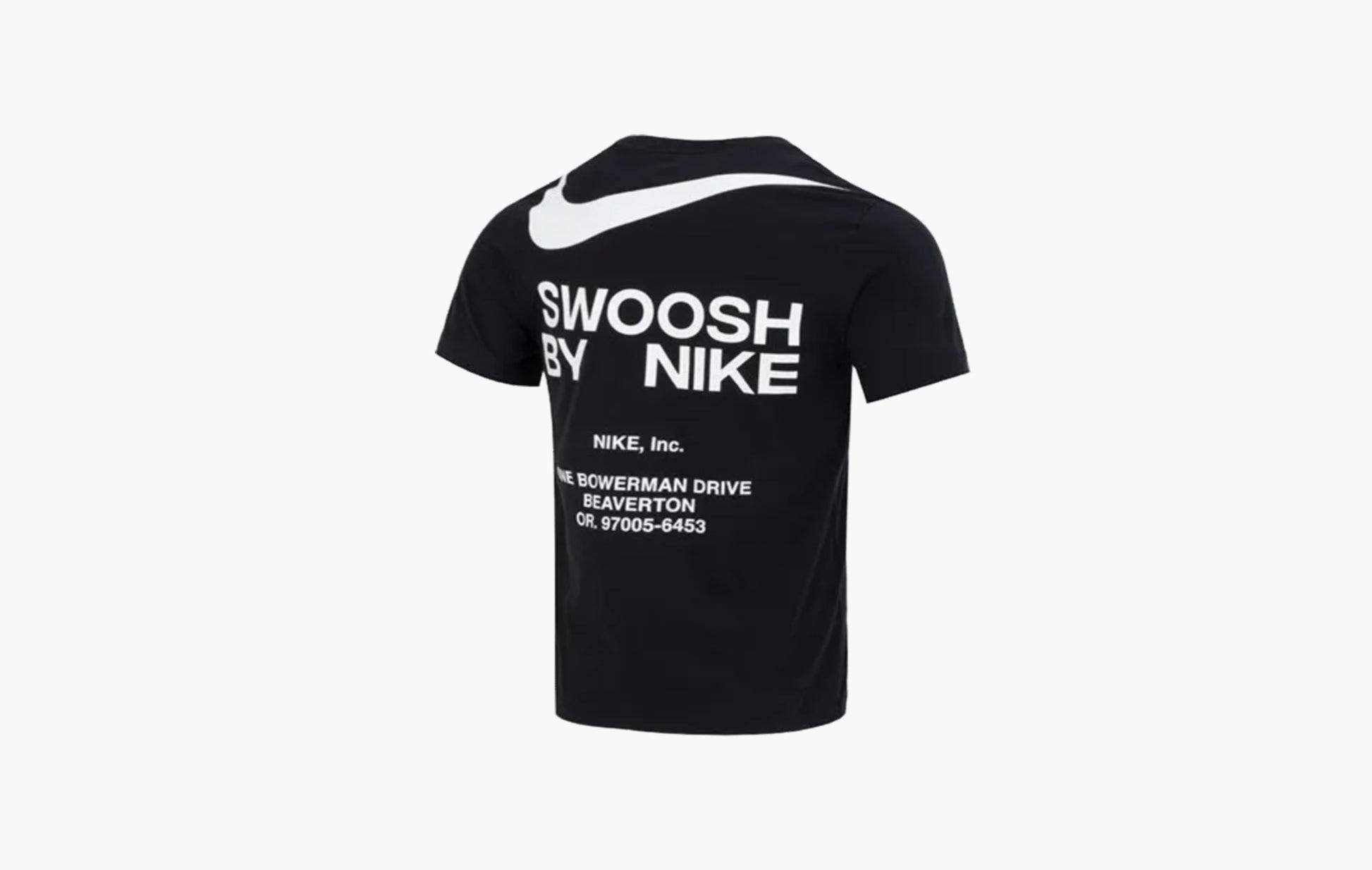 Nike NSW Big Swoosh S/S T-Shirt Black | Sortage