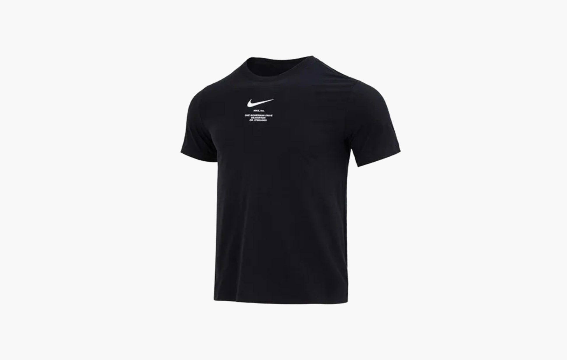 Nike NSW Big Swoosh S/S T-Shirt Black | Sortage