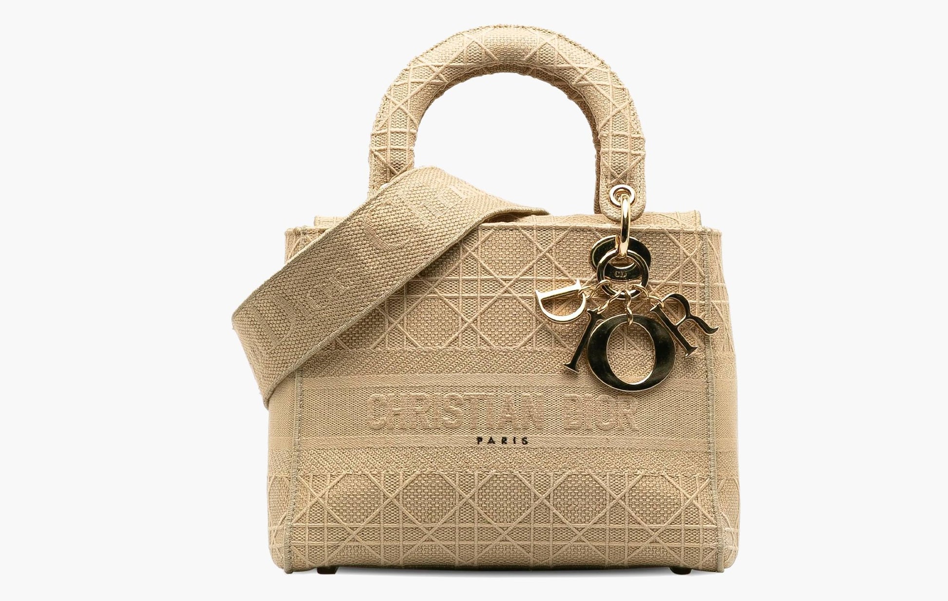 Dior Medium Lady D-Lite Bag Beige Cannage | Sortage.