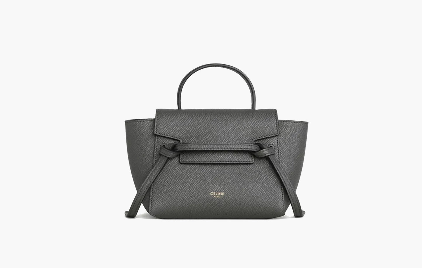 Celine Pico Grained Calfskin Leather Belt Bag Grey| Sortage