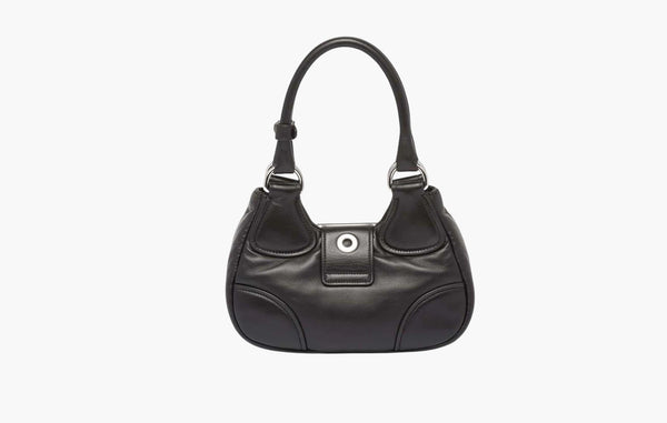 Prada Moon Padded Nappa-Leather Bag Black | The Sortage