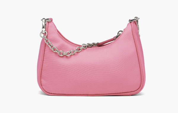 Prada Re-Edition Shoulder Mini Nylon Bag Begonia Pink | Sortage