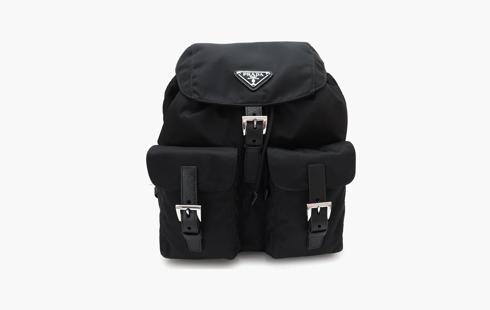 Prada Small Nylon Backpack Black | The Sortage