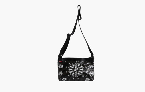 Supreme Bandana Tarp Side Bag Black | The Sortage