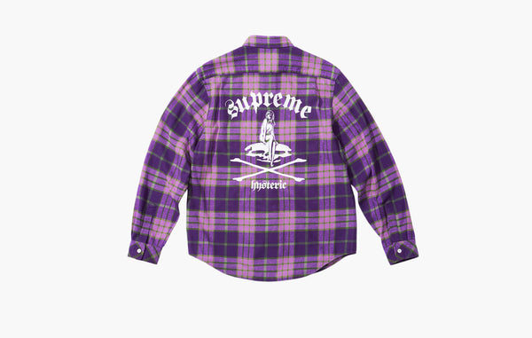 Supreme HYSTERIC GLAMOUR Plaid Flannel Shirt Purple | The Sortage