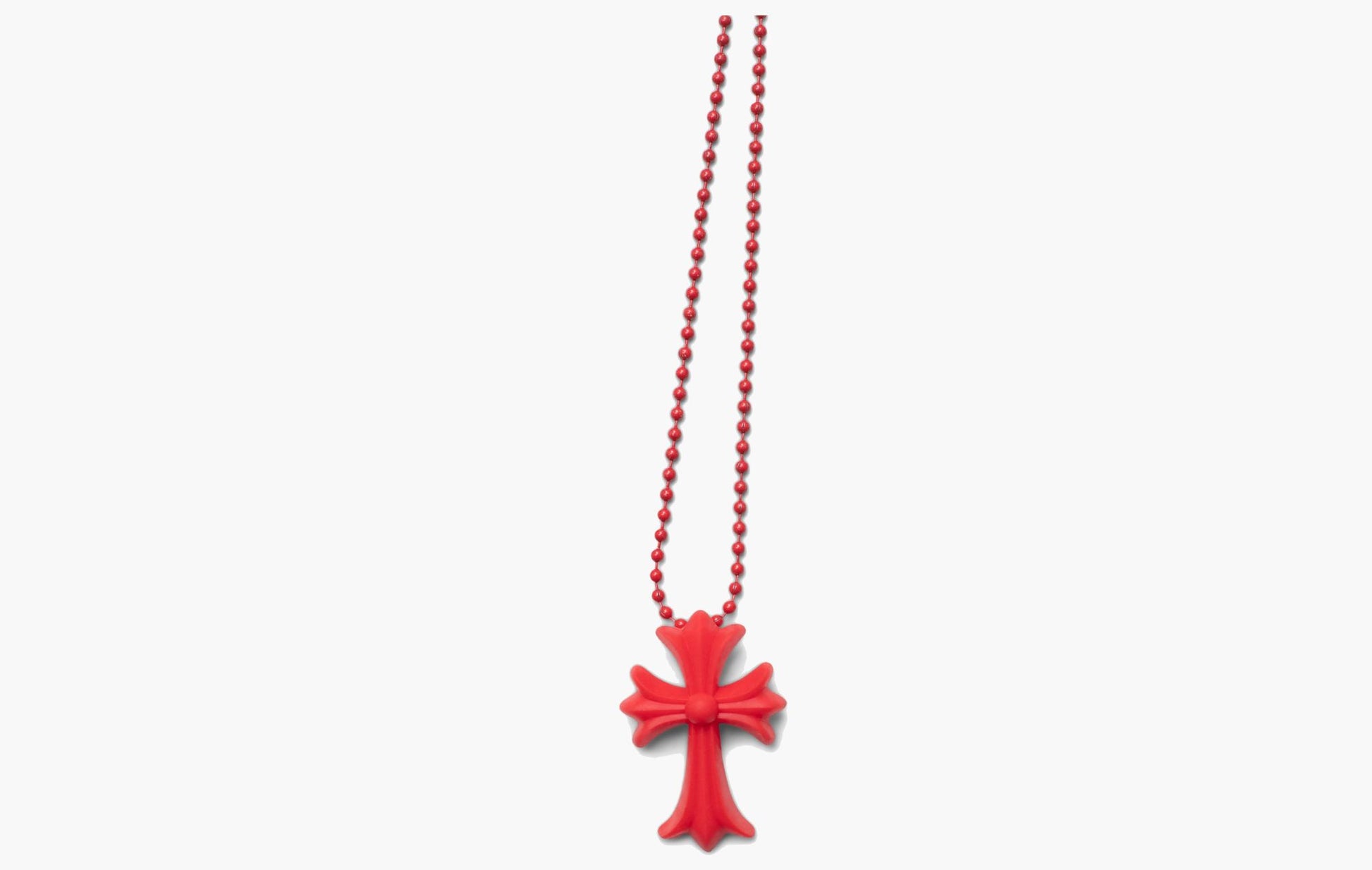 Chrome Hearts Silicone Cross Necklace Red | The Sortage