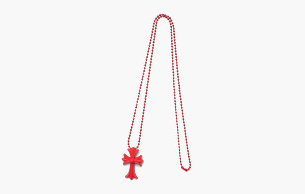 Chrome Hearts Silicone Cross Necklace Red | The Sortage