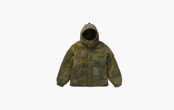 Supreme x Junya Watanabe CDG Patchwork Puffy Jacket Olive | The Sortage