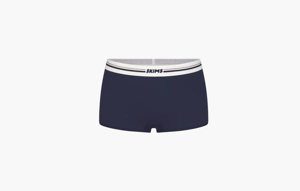 Skims Fits Everybody Logo Boy Short Navy | Sortage.