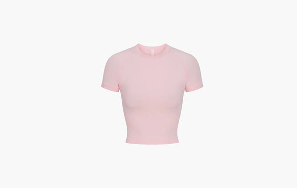 Skims New Vintage Cropped Raglan T-Shirt Cherry Blossom | Sortage.