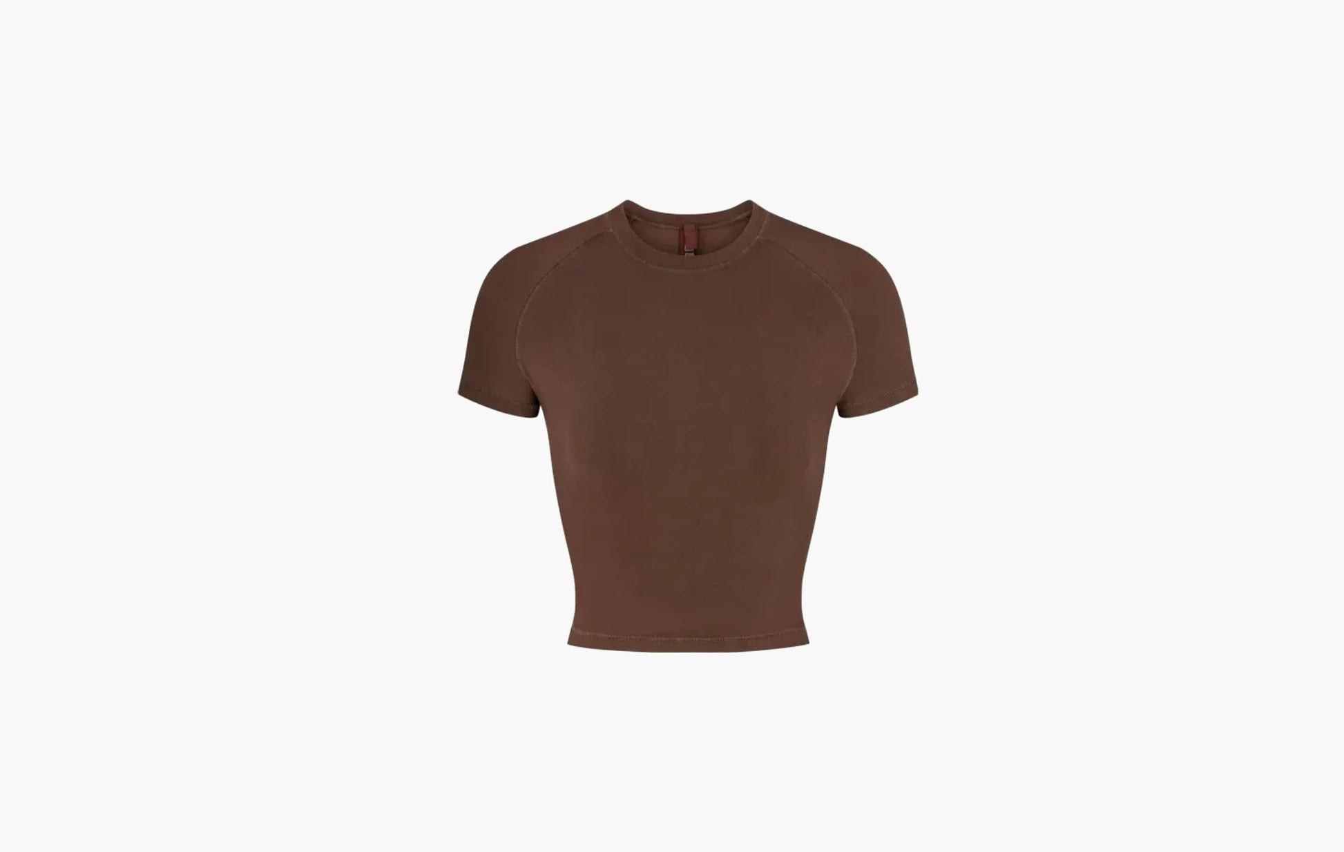 Skims Soft Lounge Cropped T-Shirt Oxide | Sortage.