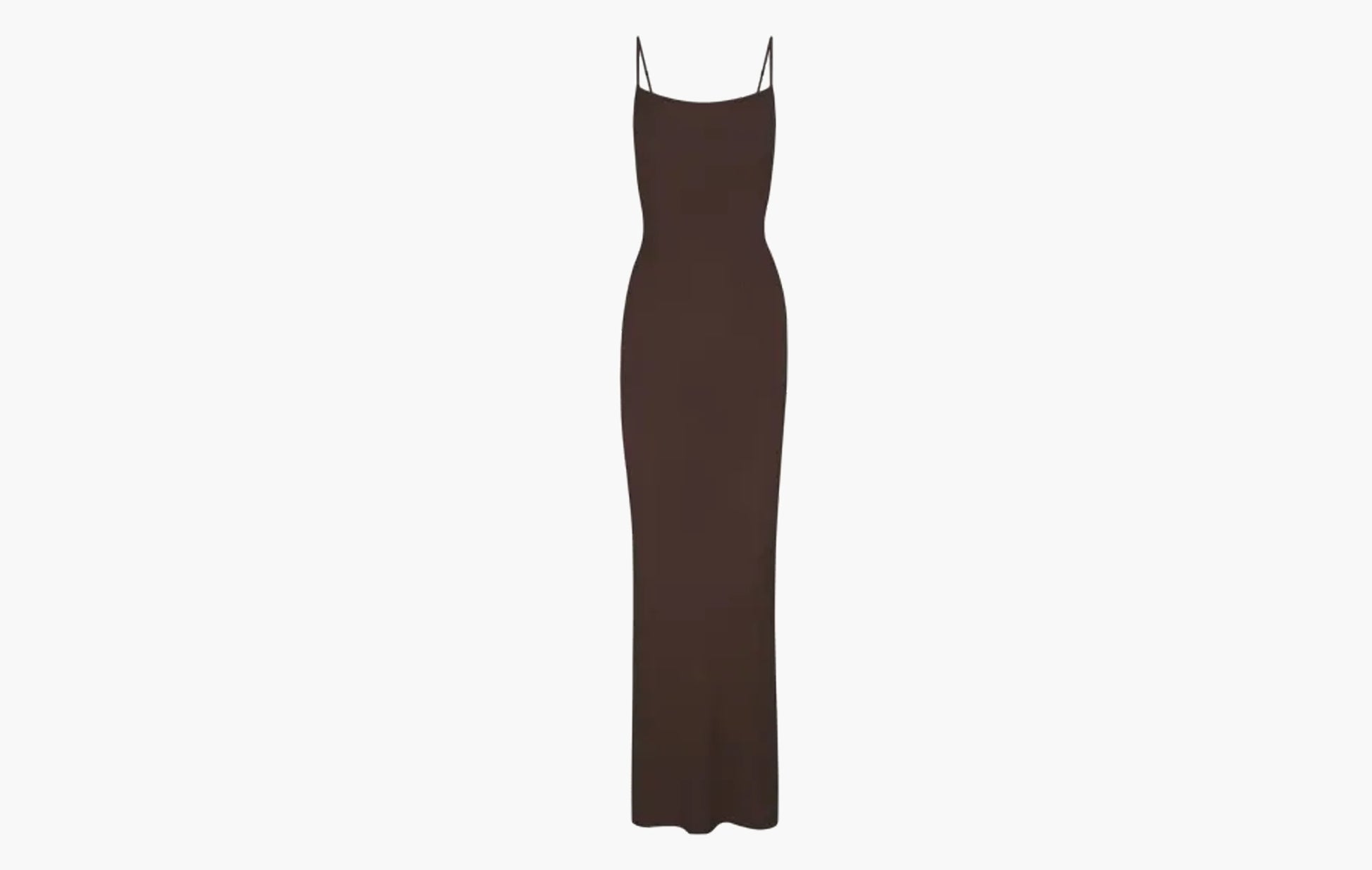 Skims Soft Lounge Long Slip Dress Cocoa | Sortage.