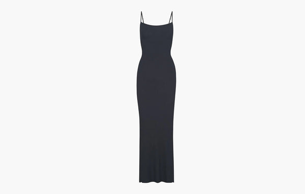 Skims Soft Lounge Long Slip Dress Graphite | Sortage.