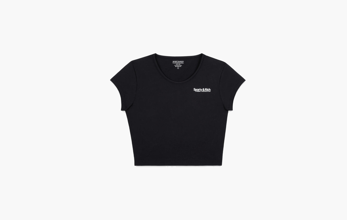 Sporty & Rich Club Logo Training Tee Black | Sortage.