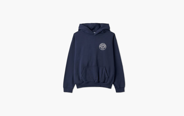 Sporty & Rich Monaco Flaked Hoodie Navy | Sortage.