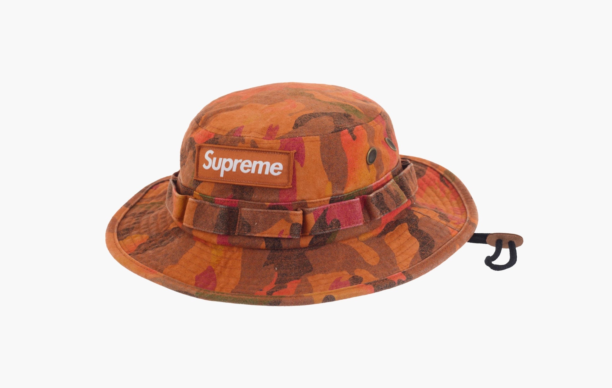 Supreme Washed Canvas Boonie Orange Camo | The Sortage