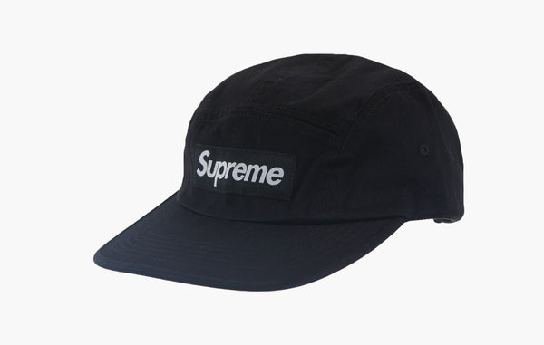 Supreme Washed Chino Twill Camp Cap Black - SS24 | The Sortage