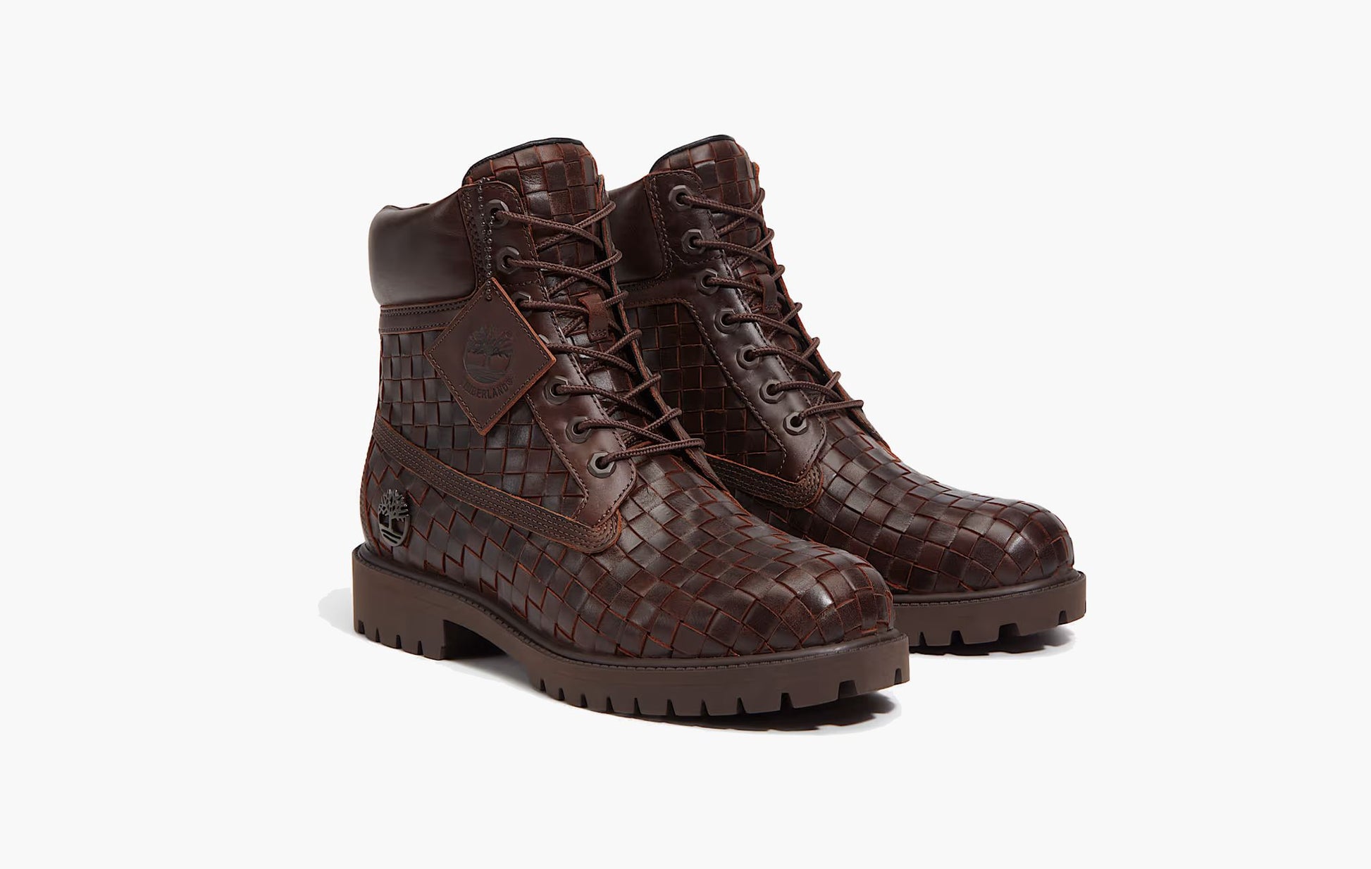 Timberland 6" Premium Boot Woven Dark Brown - TB0A6FD6 W01 | Sortage