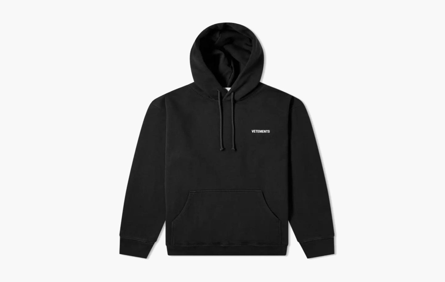 Vetements Oversize Logo Hoodie Black | The Sortage