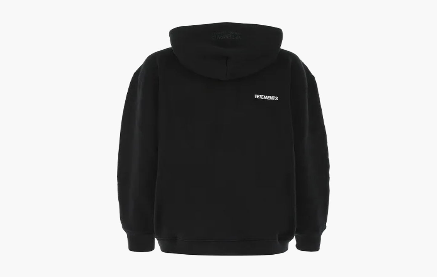 Vetements Oversize Logo Hoodie Black | The Sortage