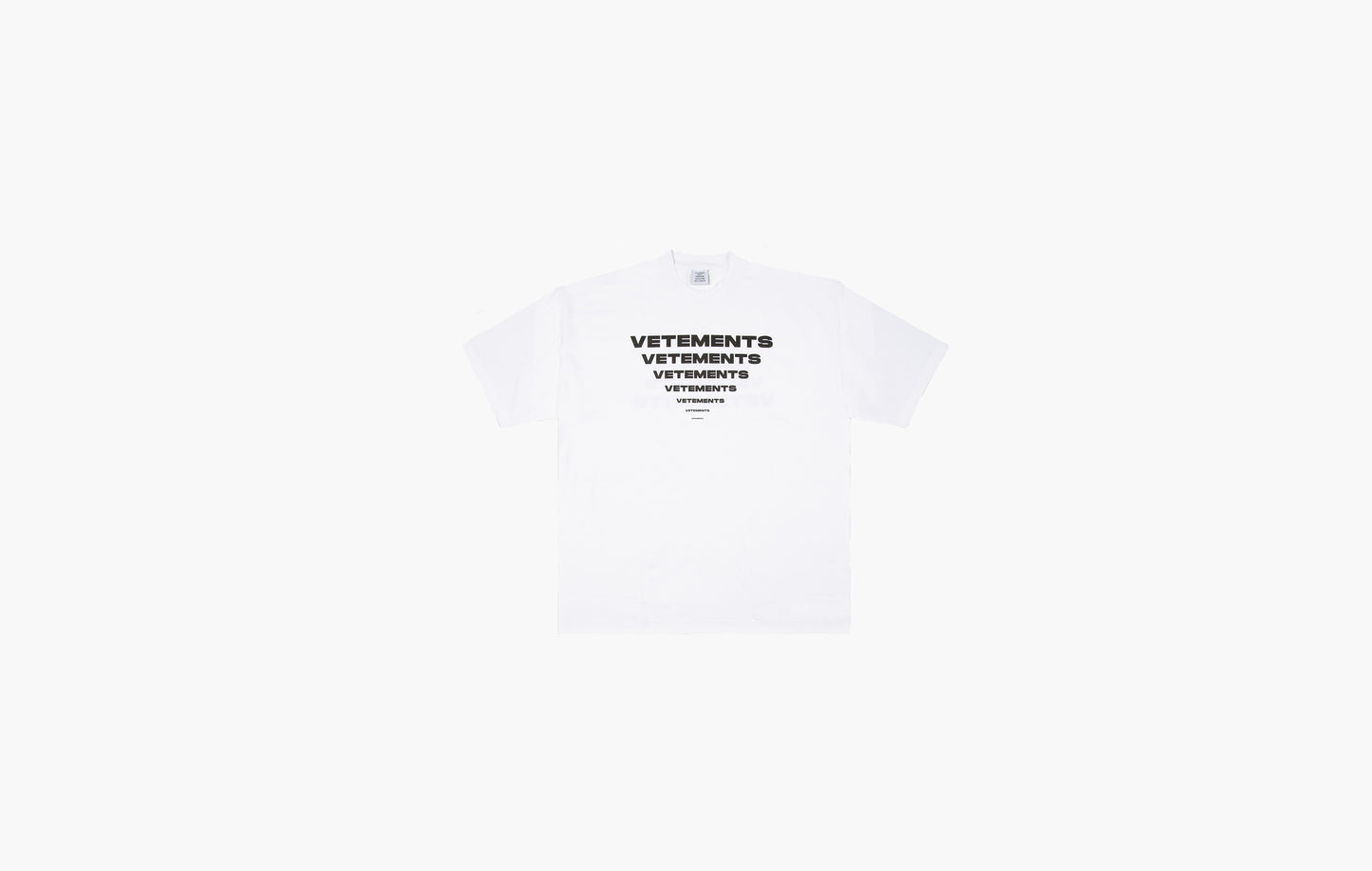 Vetements Pyramid Logo T-Shirt White | The Sortage