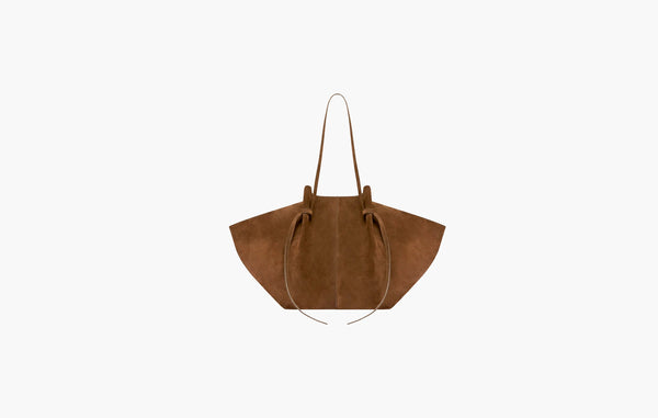 Yuzefi Large Mochi Cognac Suede | The Sortage