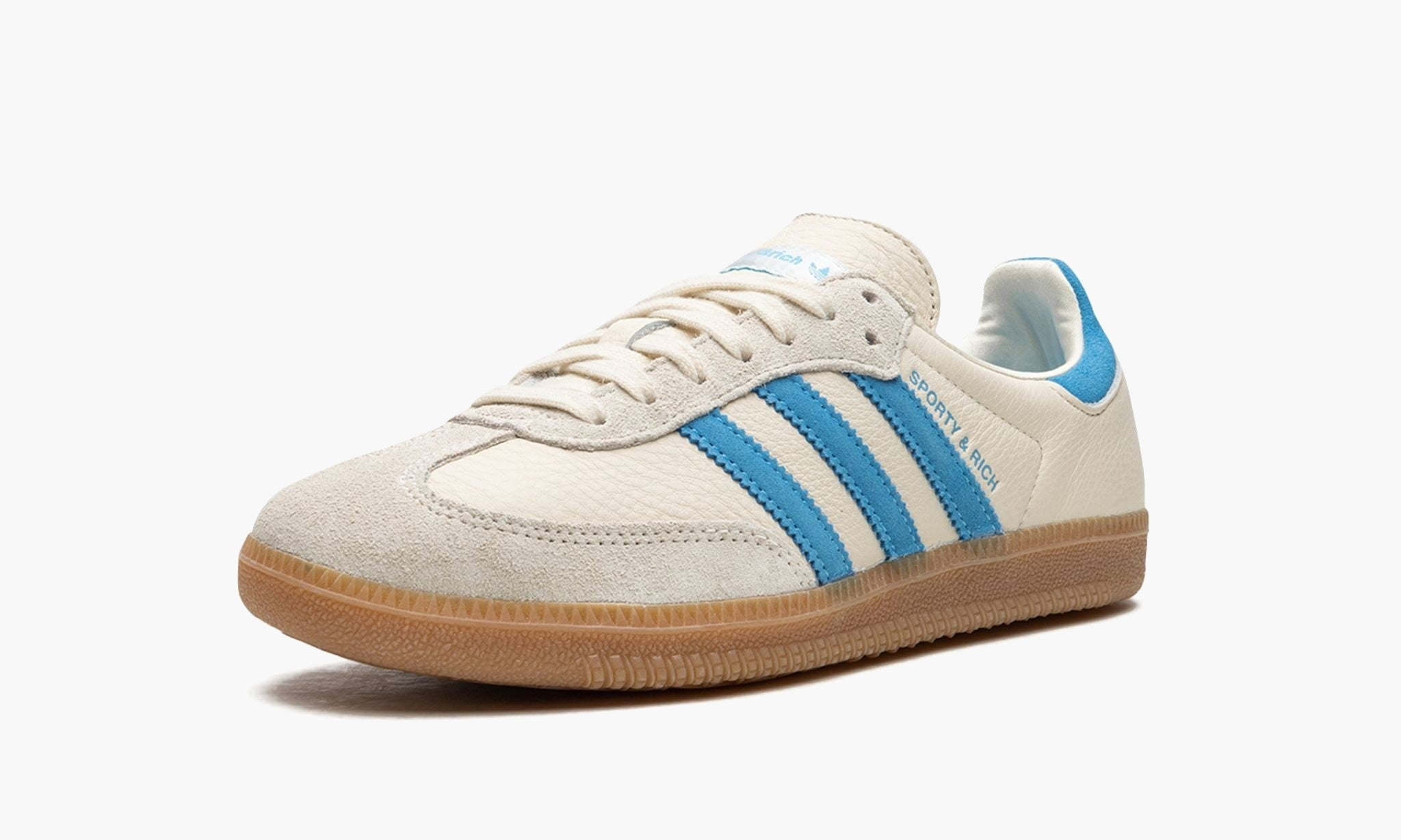 Samba white and store blue