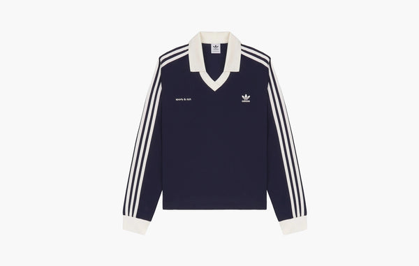 adidas Originals x Sporty & Rich Soccer Jersey Navy/Cream | Sortage.