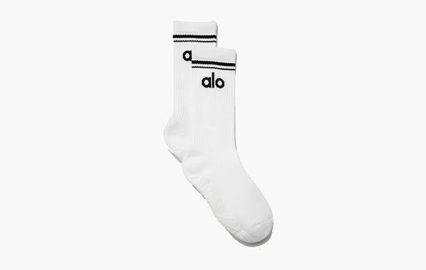 aloyoga Throwback Barre Sock WMNS White Black | The Sortage