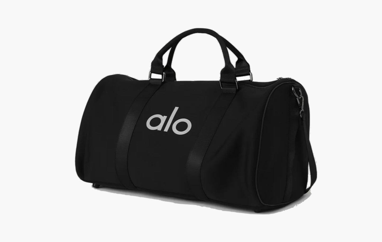 aloyoga Traverse Duffle Black Silver | The Sortage