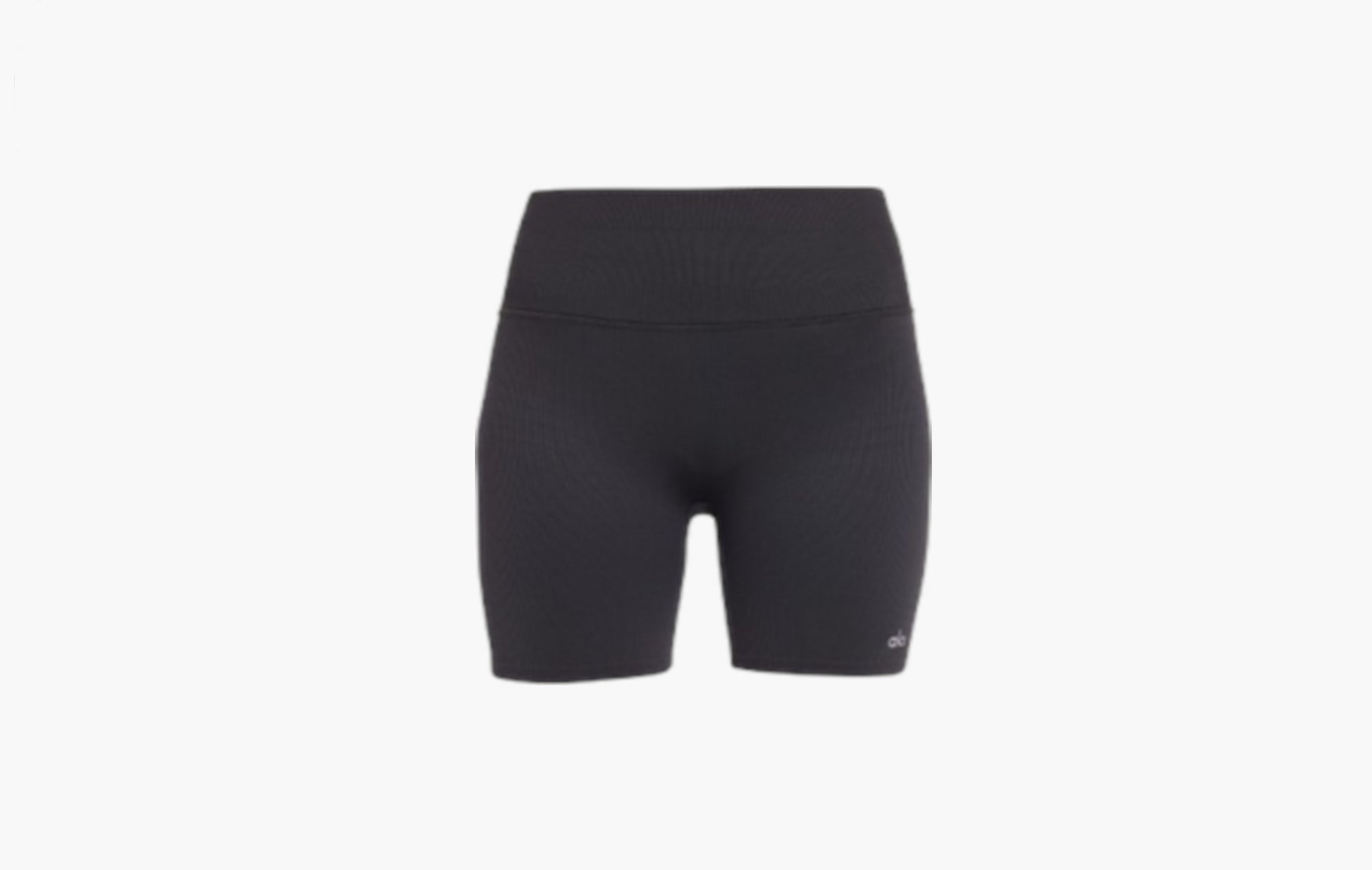 aloyoga 5" Seamless Ribbed Favorite Short Black | The Sortage