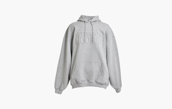 Vetements Illusion Logo Hoodie Gray | The Sortage