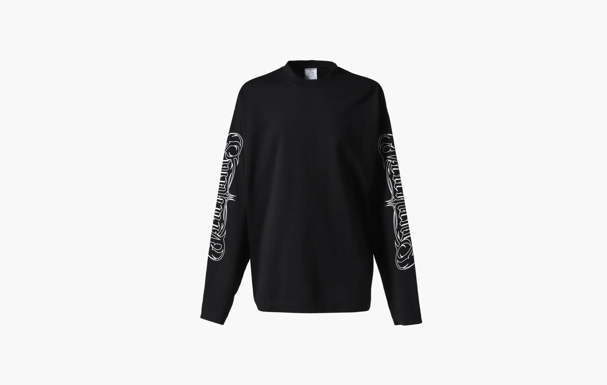 Vetements Metal Printed Longsleeve T-shirt Black | The Sortage