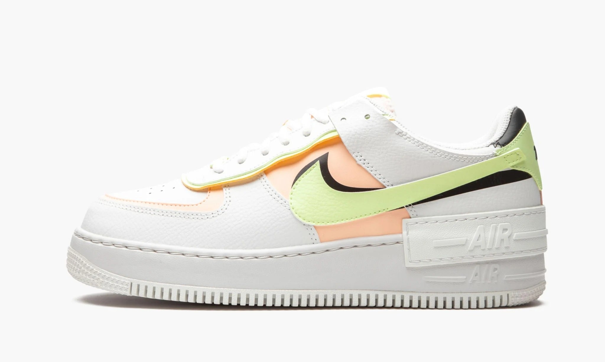 Nike air force one shop shadow beige white orange