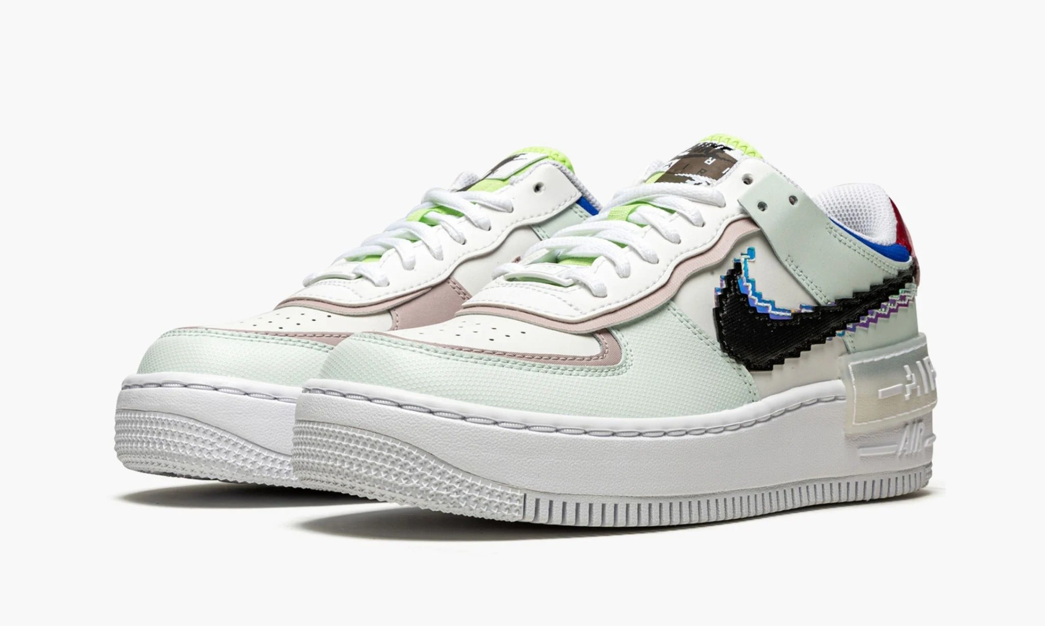 Air force 1 womens colored swoosh best sale