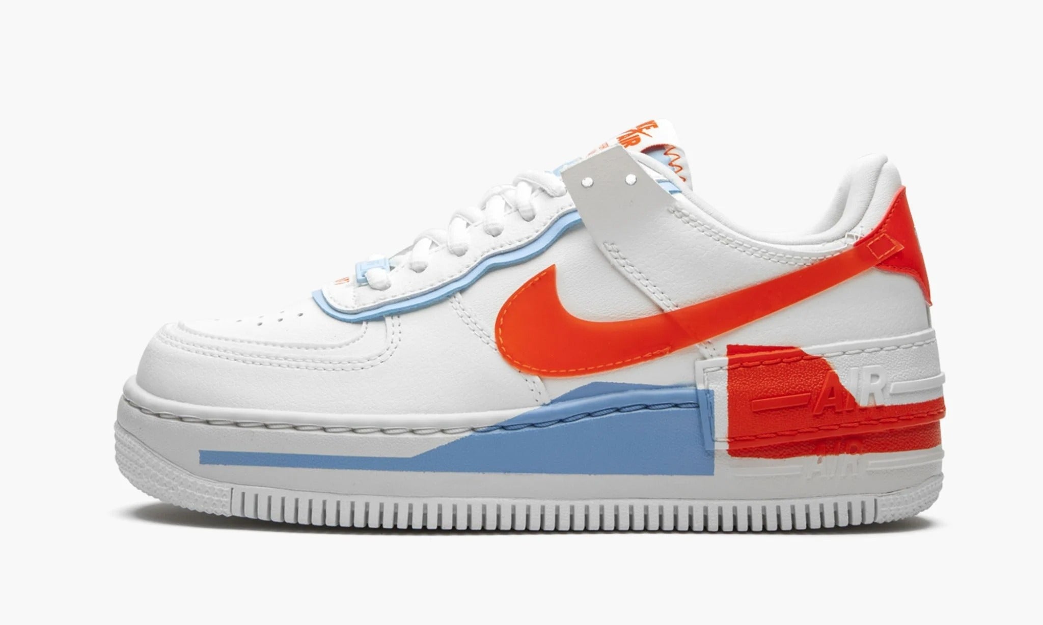 Air force ones orange and white hotsell