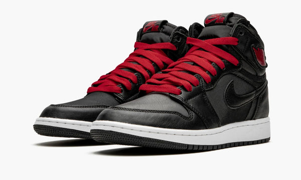 Air Jordan 1 High GS Black Satin Gym Red - 575441 060 | The Sortage