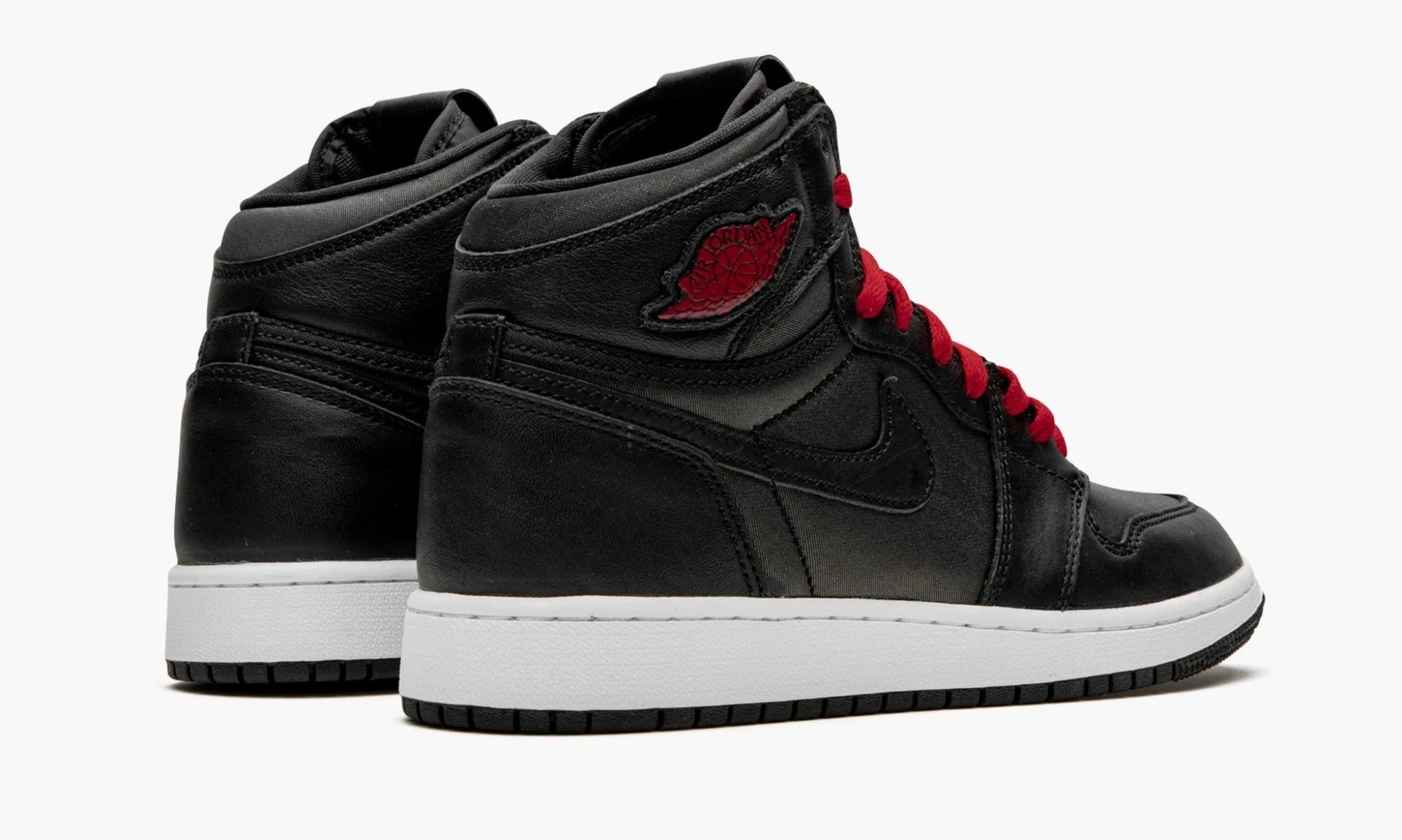 Air Jordan 1 High GS Black Satin Gym Red - 575441 060 | The Sortage