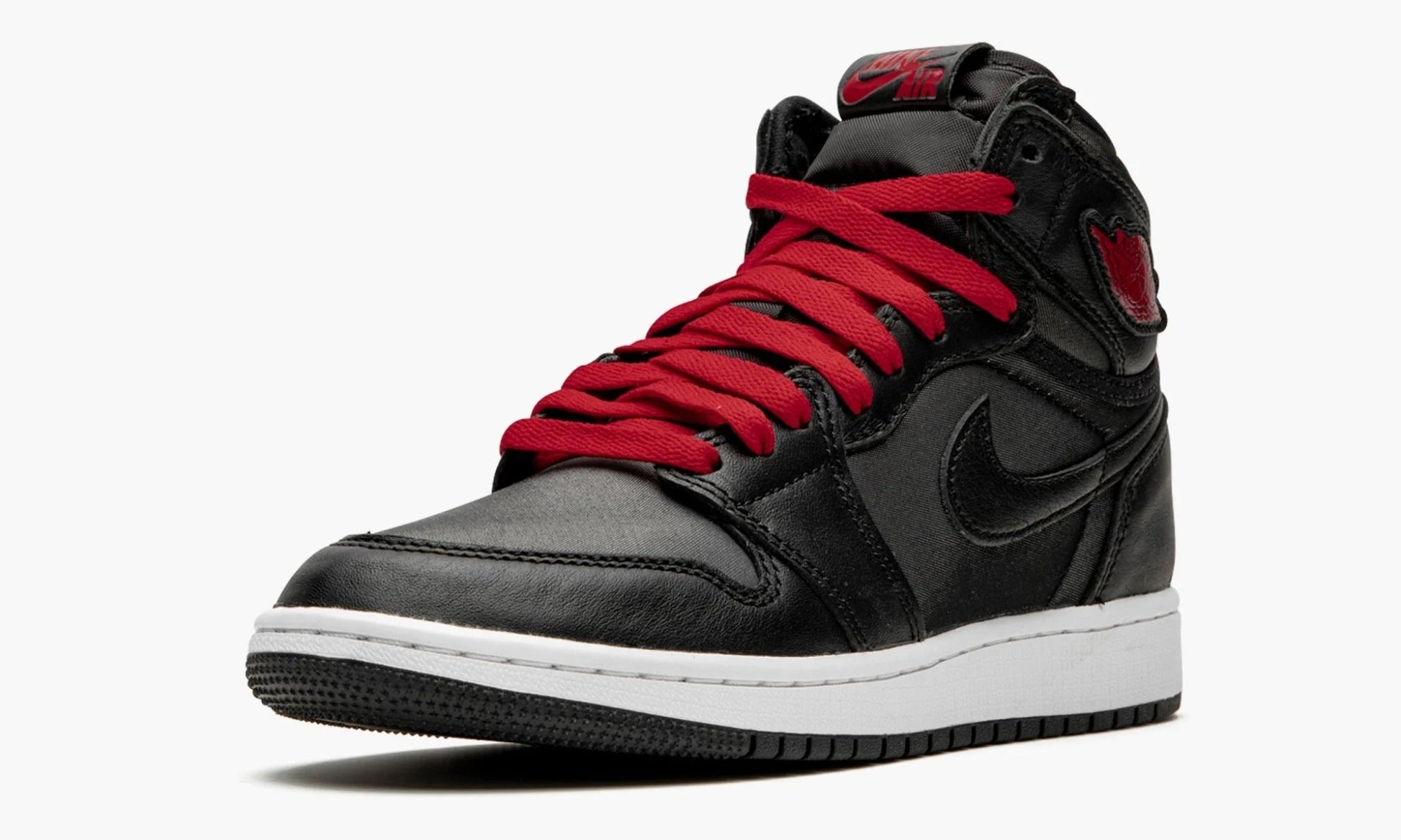 Air Jordan 1 High GS Black Satin Gym Red - 575441 060 | The Sortage