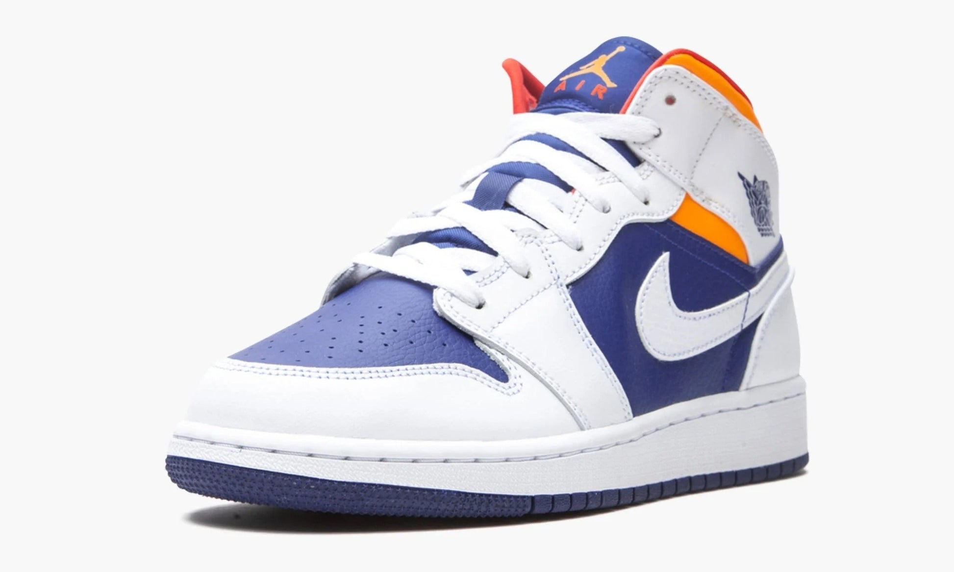 Air Jordan 1 Mid GS White Deep Royal Blue - 554725 131 | The Sortage