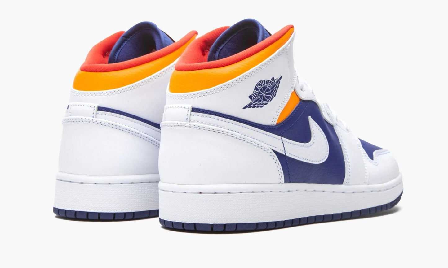 Air Jordan 1 Mid GS White Deep Royal Blue - 554725 131 | The Sortage